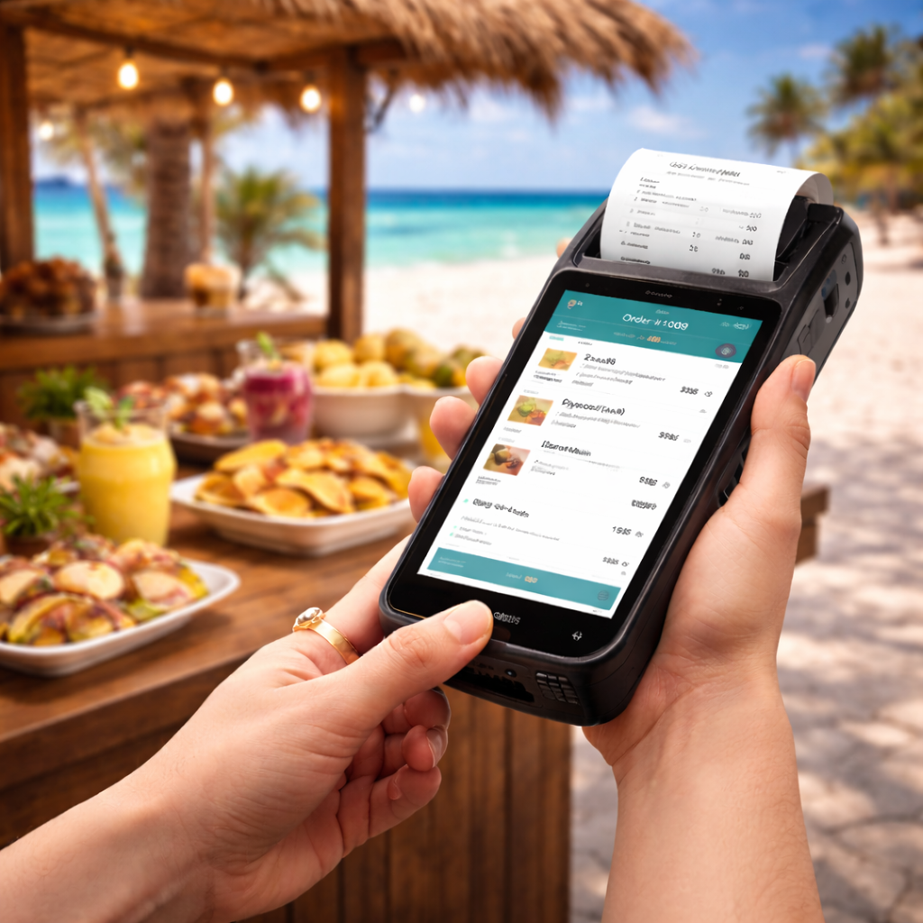 Handheld POS with Built-In Printer – Portable GST-Compliant Point of Sale for Belize Businesses