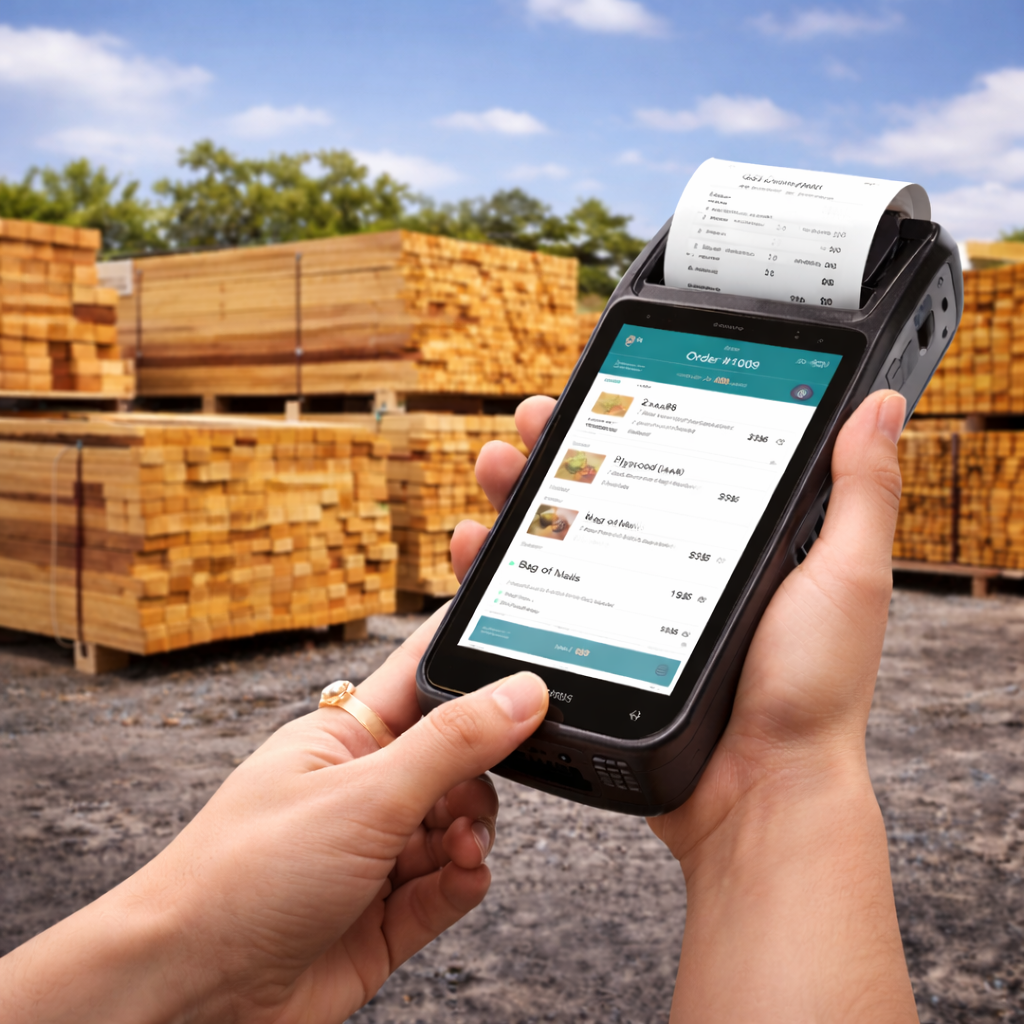 Handheld POS with Built-In Printer – Portable GST-Compliant Point of Sale for Belize Businesses