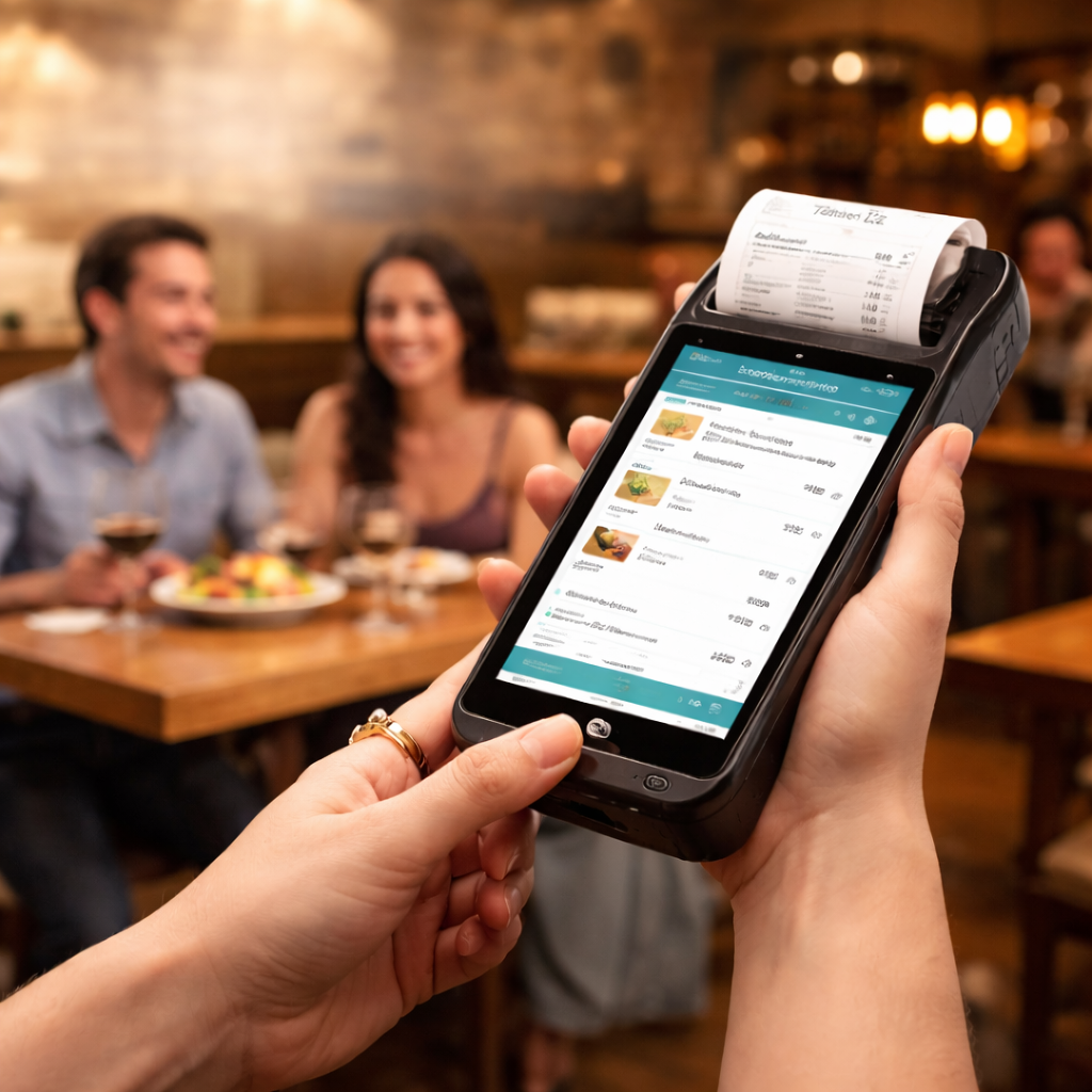 Handheld POS with Built-In Printer – Portable GST-Compliant Point of Sale for Belize Businesses